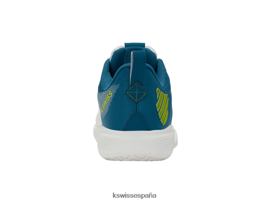 K-Swiss equipo ultrashot hombres NNDRHV439 blanco brillante/celeste/onagra estilo de vida