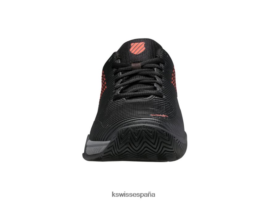 K-Swiss hipercourt express 2-2e hombres NNDRHV447 negro azabache/gris acero/naranja picante estilo de vida