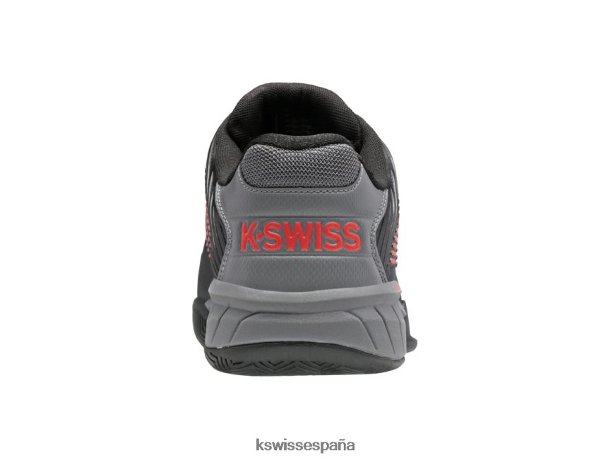 K-Swiss hipercourt express 2-2e hombres NNDRHV447 negro azabache/gris acero/naranja picante estilo de vida