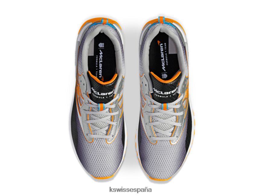 K-Swiss tubos deporte x mclaren hombres NNDRHV430 gris/negro/papaya estilo de vida