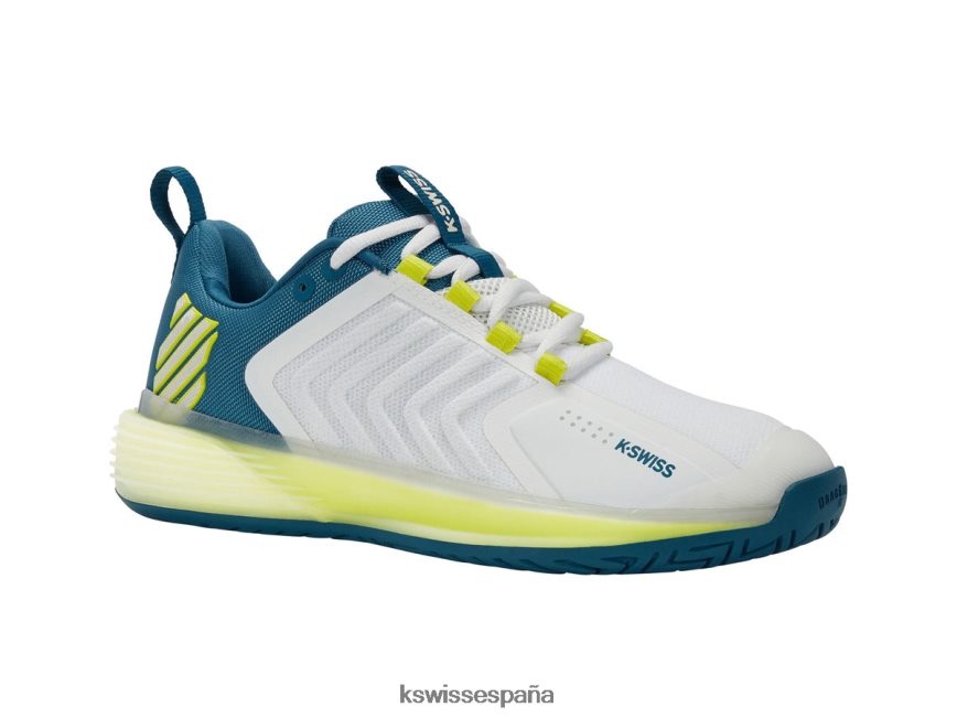 K-Swiss ultrashot 3 hombres NNDRHV438 blanco brillante/celeste/onagra estilo de vida