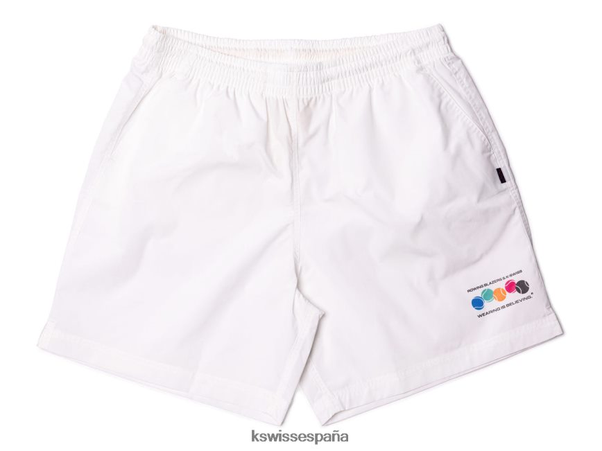 K-Swiss chaquetas de remo x pantalones cortos hombres NNDRHV471 blanco estilo de vida