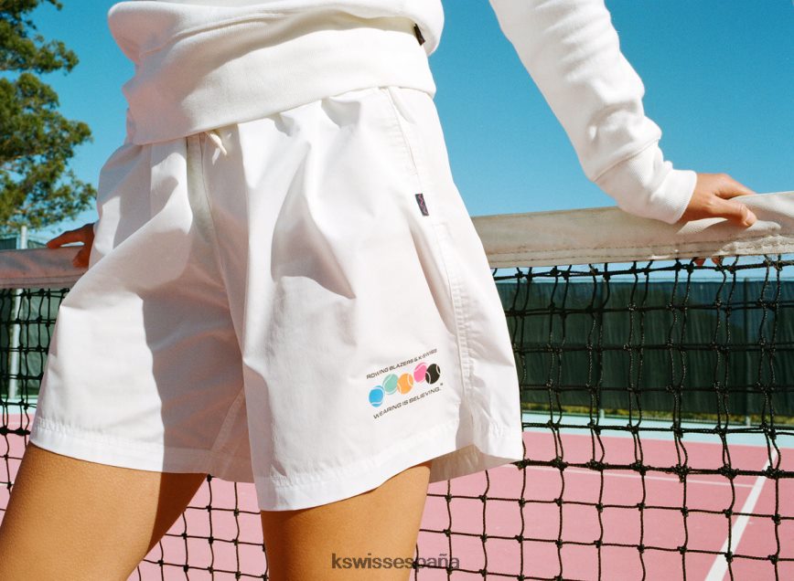 K-Swiss chaquetas de remo x pantalones cortos hombres NNDRHV471 blanco estilo de vida