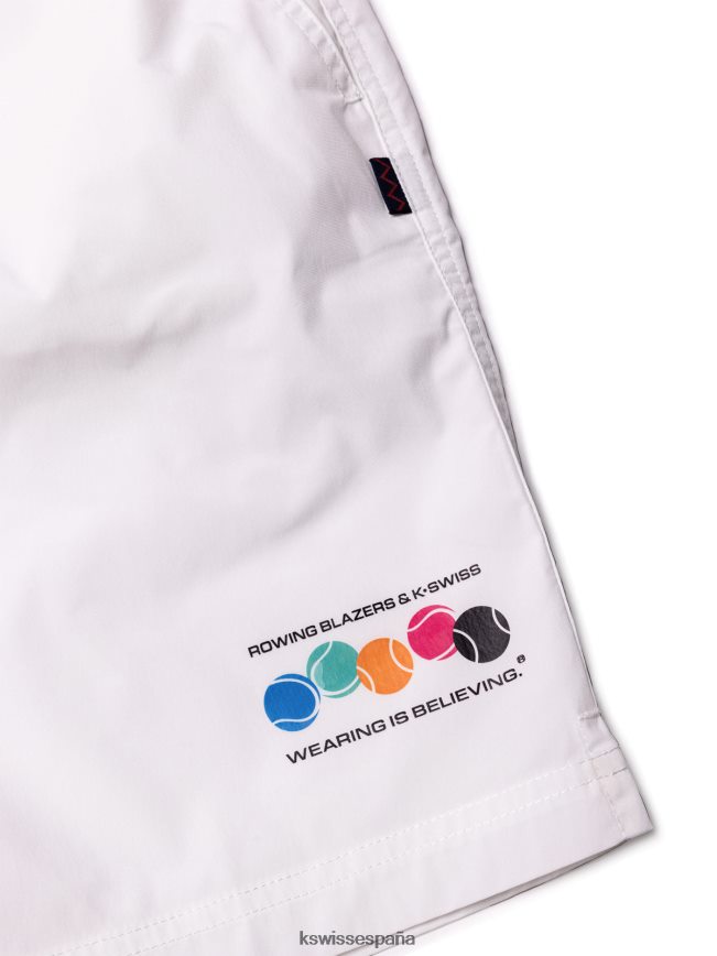 K-Swiss chaquetas de remo x pantalones cortos hombres NNDRHV471 blanco estilo de vida