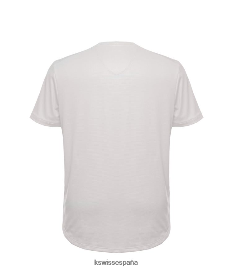 K-Swiss equipo de s/s del logotipo hombres NNDRHV479 blanco estilo de vida