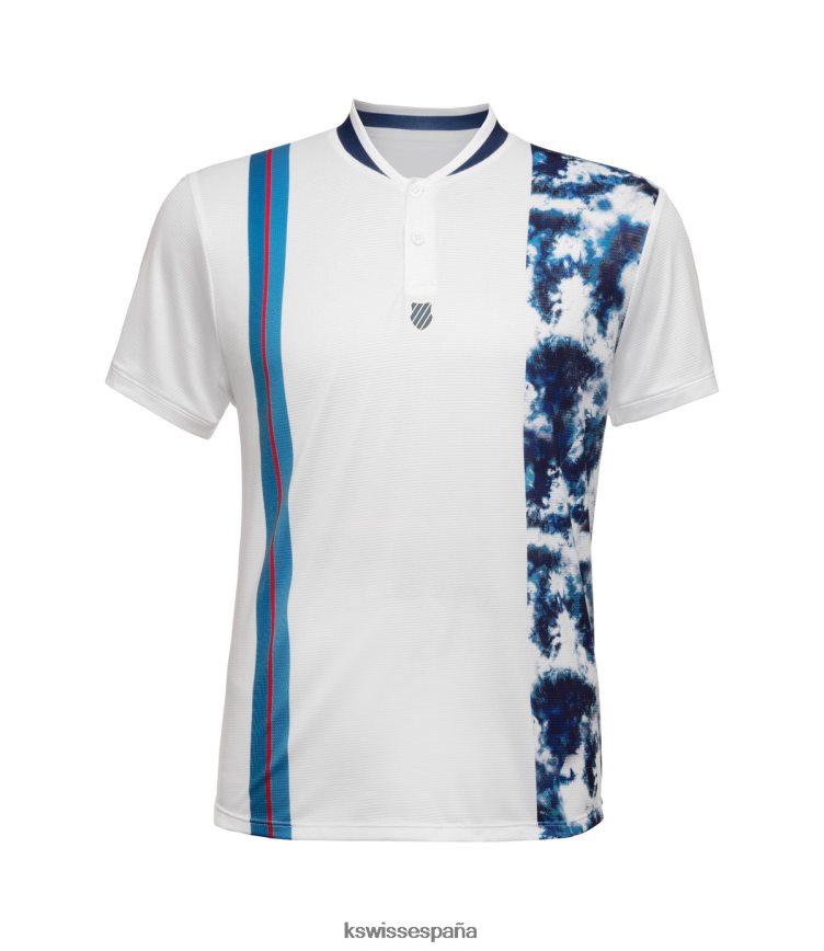 K-Swiss impacto henley s/s hombres NNDRHV473 blanco estilo de vida