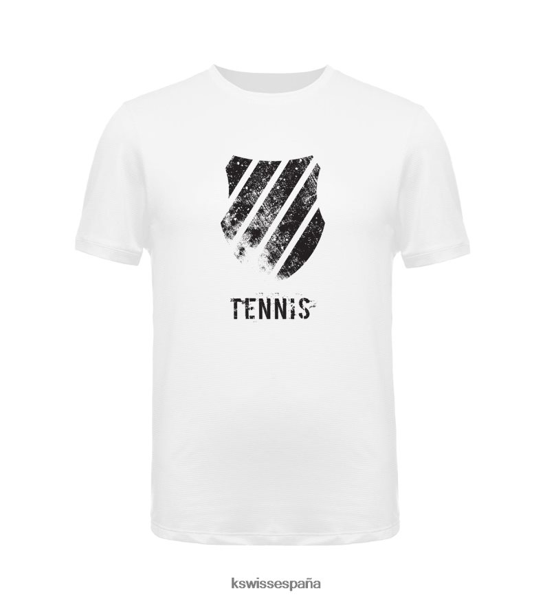 K-Swiss logo desgastado s/s hombres NNDRHV451 blanco estilo de vida