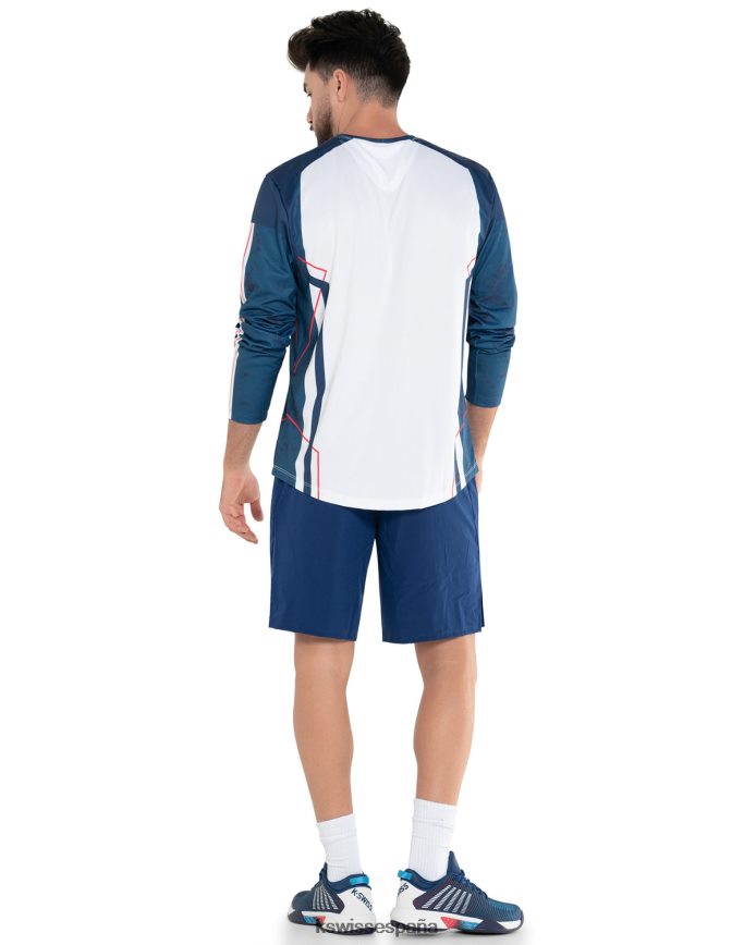 K-Swiss nueva era l/s hombres NNDRHV501 blanco vestir