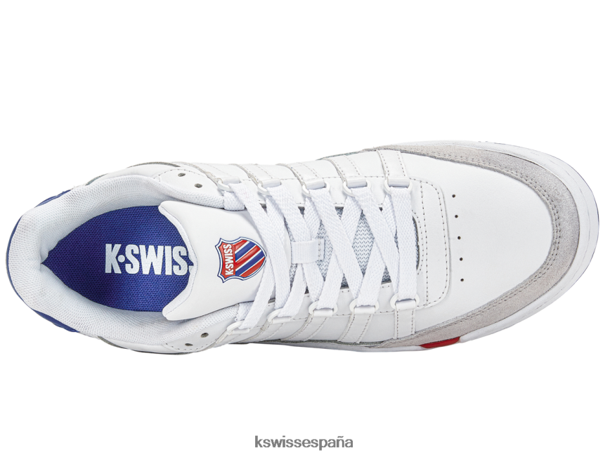 K-Swiss conjunto profesional hombres NNDRHV93 blanco/rojo/azul clásico zapatos