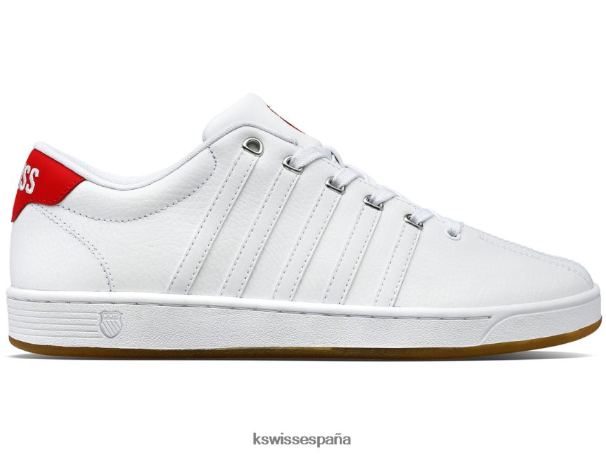 K-Swiss corte pro ii hombres NNDRHV58 blanco/rojo/goma zapatos