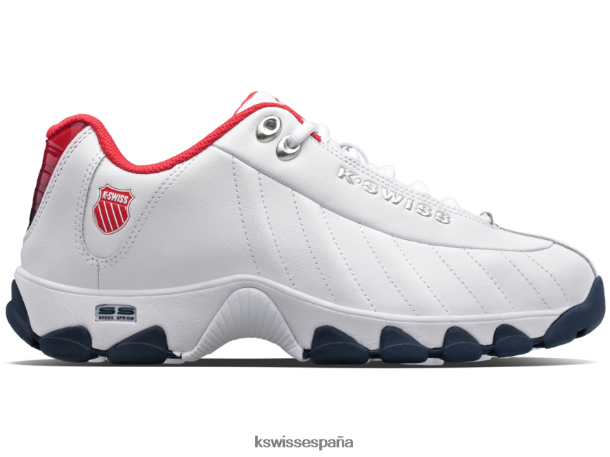 K-Swiss st329 hombres NNDRHV117 blanco/rojo/marino/gel zapatos