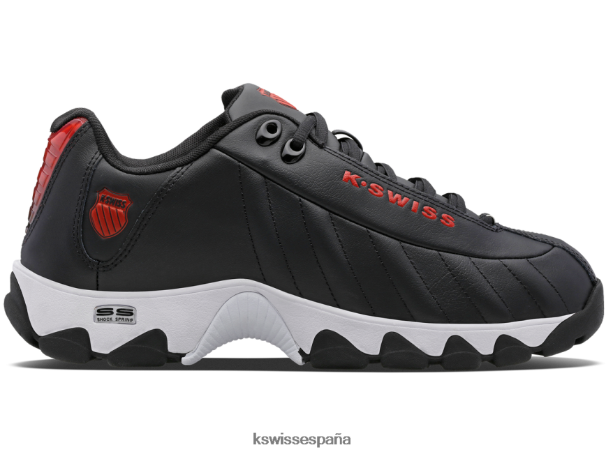 K-Swiss st329 hombres NNDRHV169 negro/rojo/blanco/gel zapatos