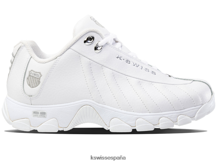 K-Swiss st329cmf hombres NNDRHV184 plata blanca zapatos