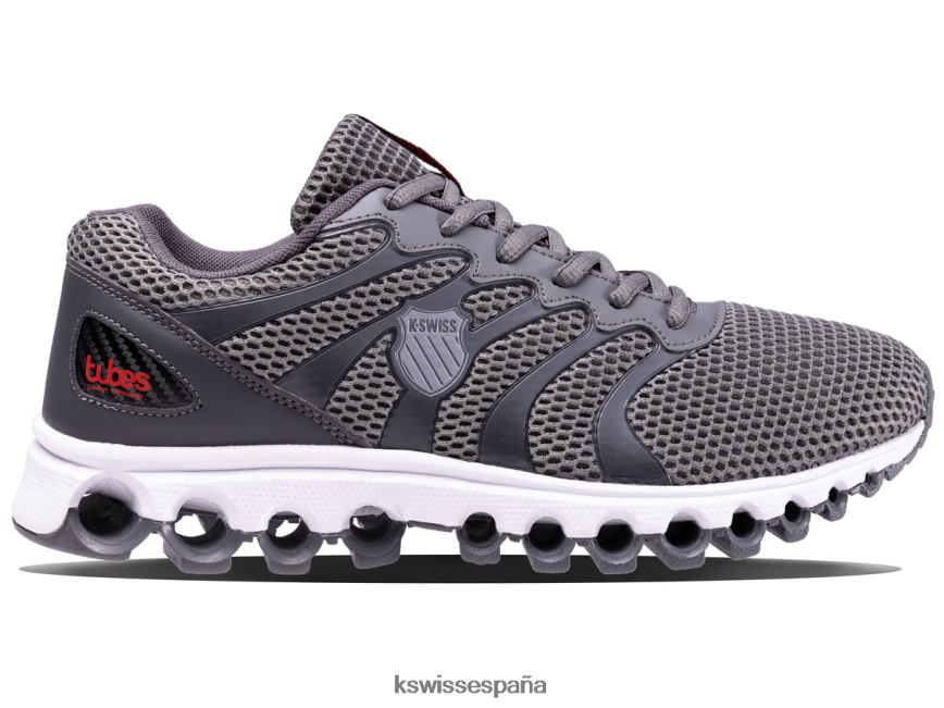 K-Swiss tubos 200 hombres NNDRHV167 asfalto/negro azabache/naranja picante zapatos