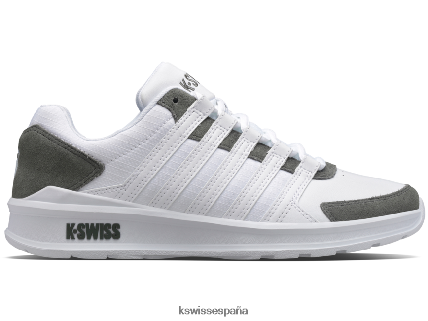 K-Swiss vista entrenador t hombres NNDRHV137 blanco/gris ricino zapatos
