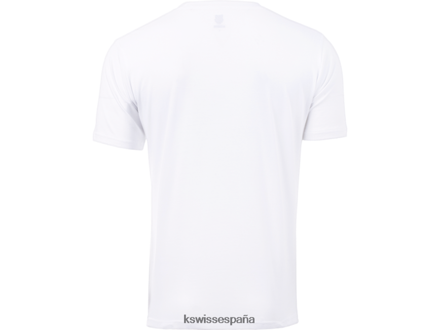 K-Swiss camiseta de pepinillo hombres NNDRHV194 blanco/azul/rojo vestir