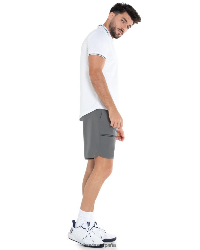 K-Swiss polo de herencia s/s hombres NNDRHV203 blanco vestir