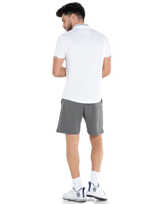 K-Swiss polo de herencia s/s hombres NNDRHV203 blanco vestir