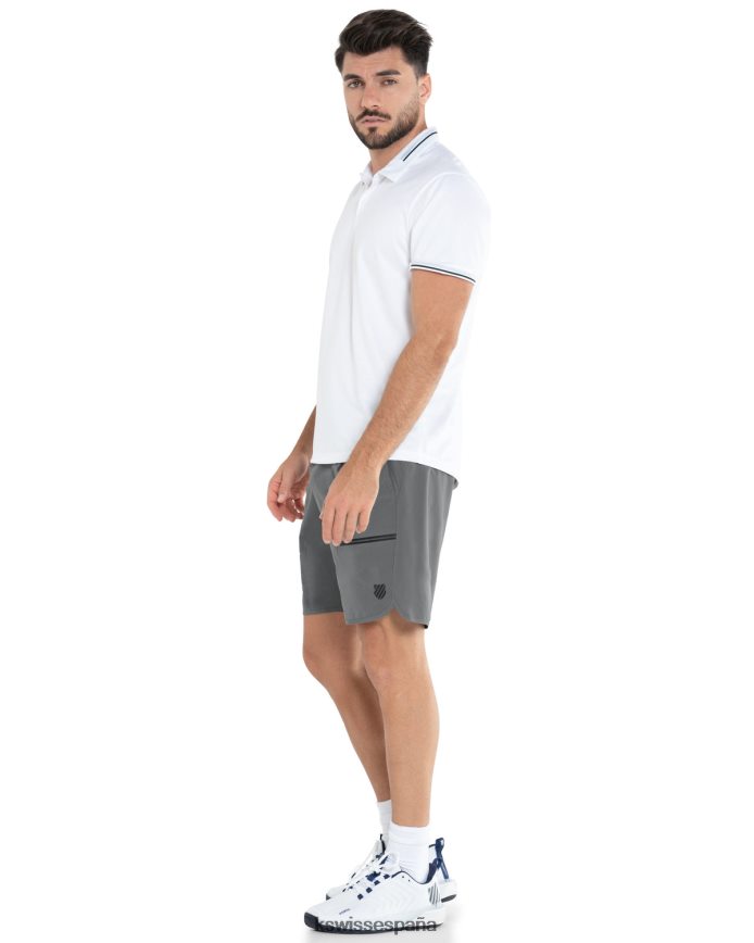 K-Swiss polo de herencia s/s hombres NNDRHV203 blanco vestir