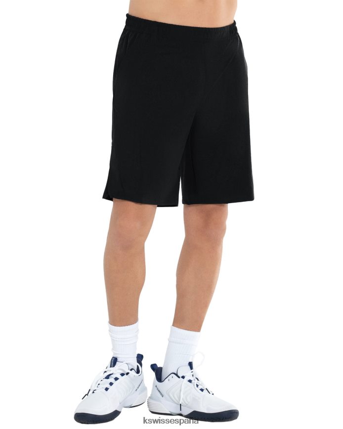 K-Swiss sobrealimentar corto-9'' hombres NNDRHV196 negro vestir