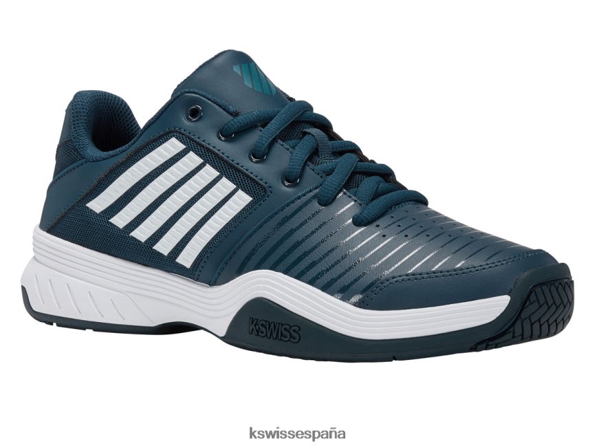 K-Swiss expreso de la corte hombres NNDRHV38 estanque reflectante/blanco/azul colonial zapatos