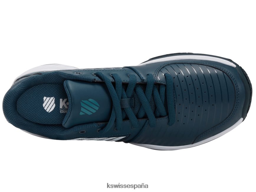 K-Swiss expreso de la corte hombres NNDRHV38 estanque reflectante/blanco/azul colonial zapatos