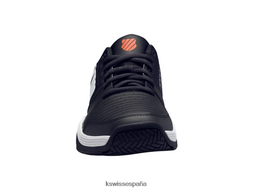 K-Swiss expreso de la corte hombres NNDRHV9 negro azabache/blanco/naranja picante zapatos