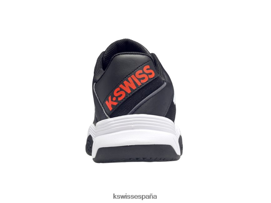 K-Swiss expreso de la corte hombres NNDRHV9 negro azabache/blanco/naranja picante zapatos