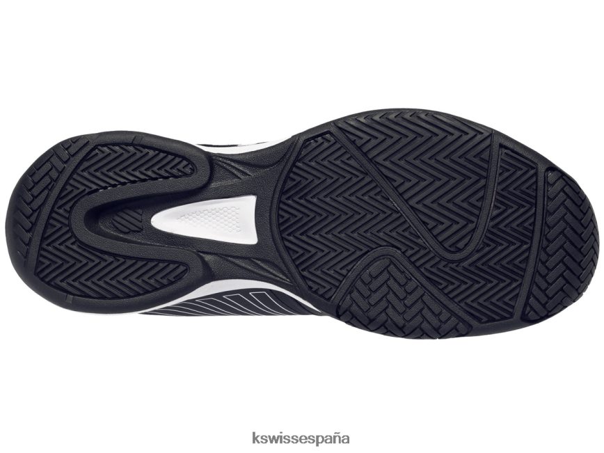 K-Swiss expreso de la corte hombres NNDRHV9 negro azabache/blanco/naranja picante zapatos