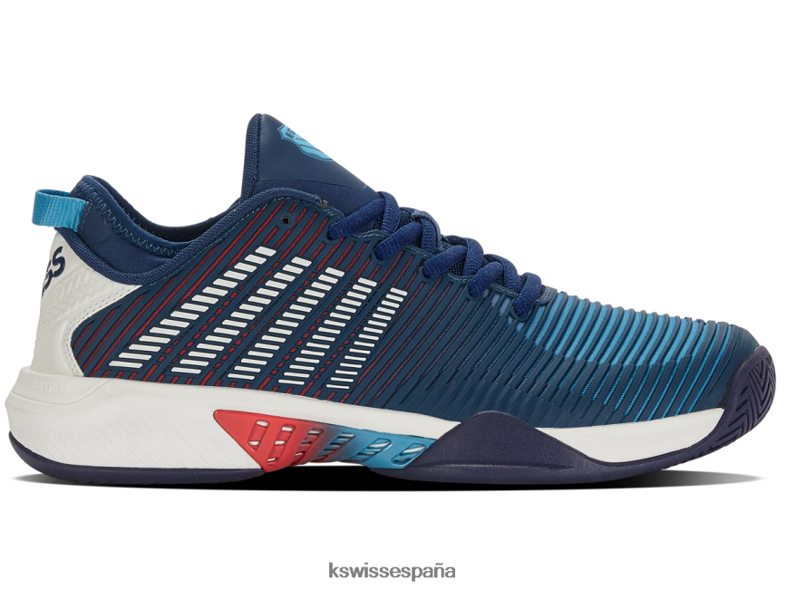 K-Swiss hipercorte supremo hombres NNDRHV14 azul ópalo/blanco de blanc/piruleta zapatos