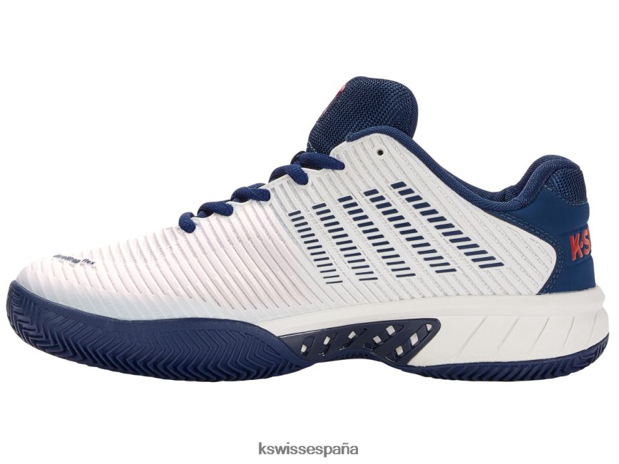 K-Swiss hipercourt express 2 hb hombres NNDRHV11 blanco de blanco/ópalo azul/chupete zapatos