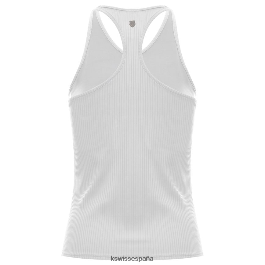 K-Swiss camiseta sin mangas con sujetador mujer NNDRHV553 blanco estilo de vida