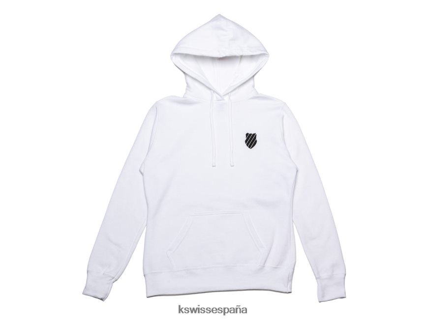 K-Swiss sudadera con capucha herencia mujer NNDRHV560 blanco estilo de vida