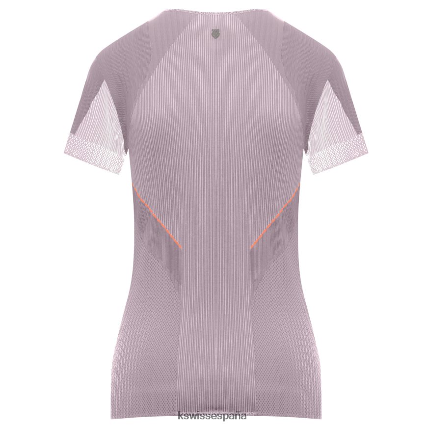 K-Swiss tripulación s/s plisada mujer NNDRHV537 ciruela estilo de vida