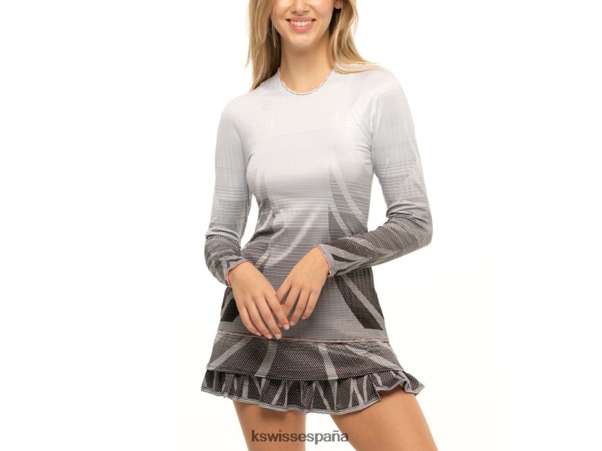 K-Swiss el pliegue está en l/s mujer NNDRHV515 negro vestidos