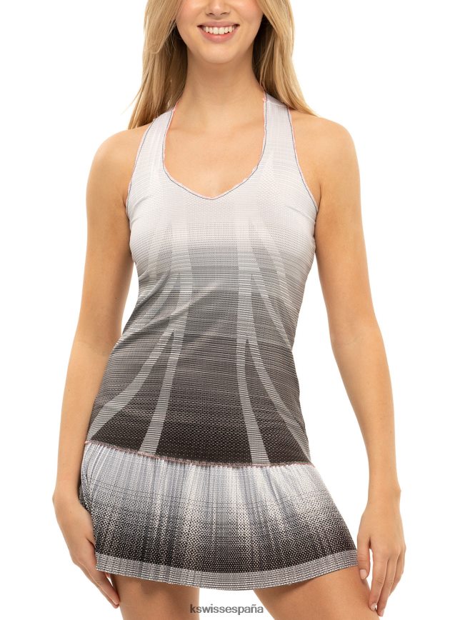 K-Swiss pliegue del tanque de noche mujer NNDRHV523 negro vestidos