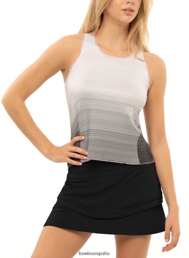 K-Swiss plisame el tanque derecho mujer NNDRHV524 negro vestidos