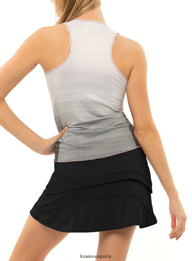 K-Swiss plisame el tanque derecho mujer NNDRHV524 negro vestidos