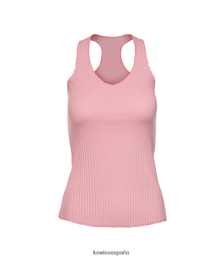 K-Swiss camiseta sin mangas plisada con cuello en V mujer NNDRHV579 concha vestir
