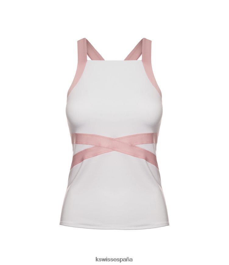 K-Swiss tanque cruzado mujer NNDRHV574 blanco vestir