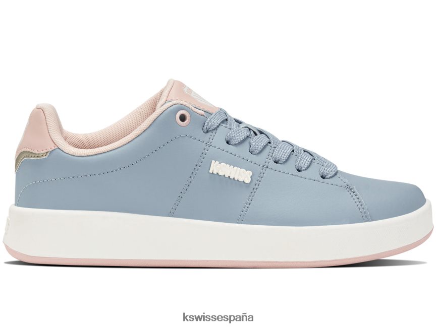 K-Swiss cameo de la corte mujer NNDRHV323 ashley azul/melocotón látigo/champán zapatos