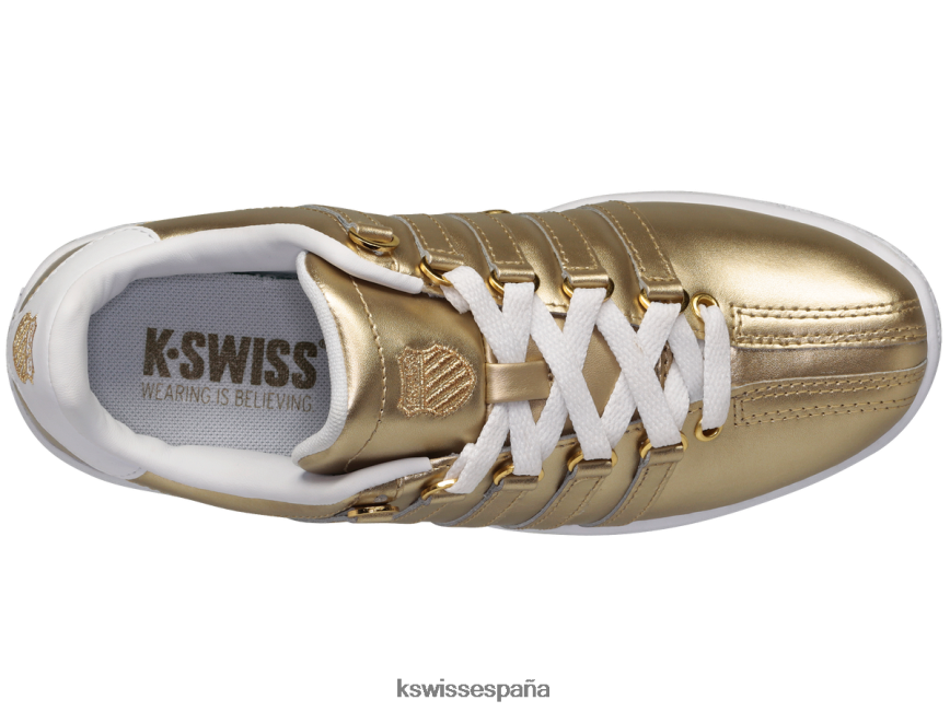 K-Swiss clásico vn mujer NNDRHV339 oro/blanco zapatos