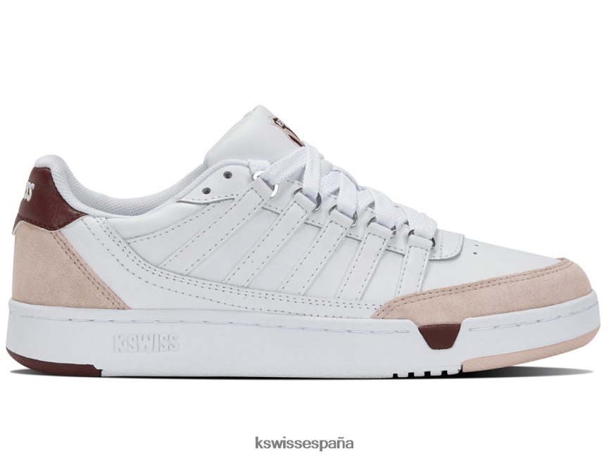 K-Swiss conjunto profesional mujer NNDRHV302 blanco/látigo de melocotón/vino de windsor zapatos