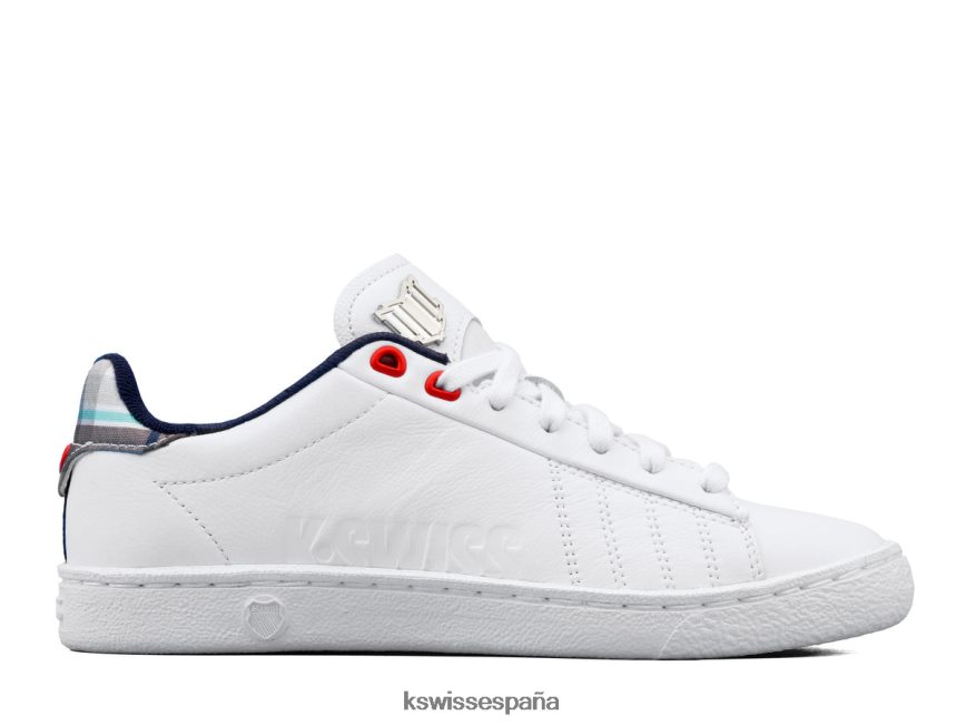 K-Swiss corte 66 x once por venus williams mujer NNDRHV354 cuadros blancos/universitarios zapatos