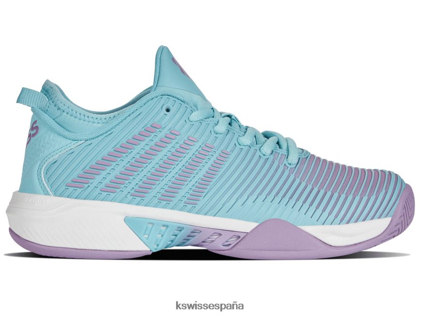 K-Swiss hipercorte supremo mujer NNDRHV554 azul ángel/lila transparente/blanco brillante zapatos