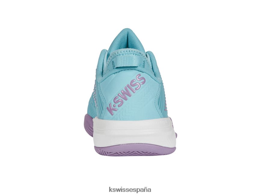 K-Swiss hipercorte supremo mujer NNDRHV554 azul ángel/lila transparente/blanco brillante zapatos