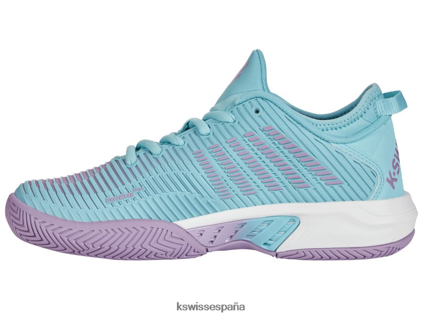 K-Swiss hipercorte supremo mujer NNDRHV554 azul ángel/lila transparente/blanco brillante zapatos