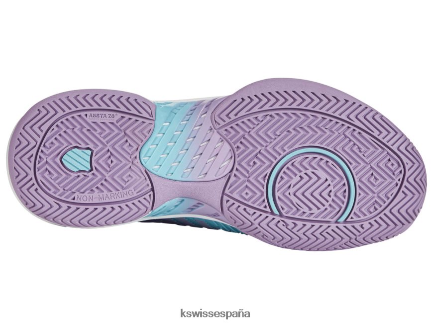 K-Swiss hipercorte supremo mujer NNDRHV554 azul ángel/lila transparente/blanco brillante zapatos