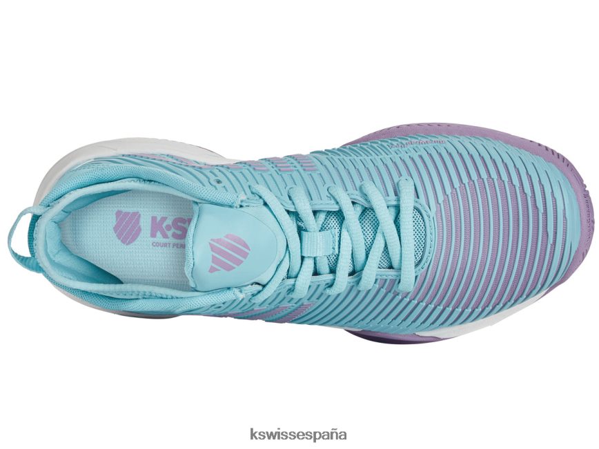 K-Swiss hipercorte supremo mujer NNDRHV554 azul ángel/lila transparente/blanco brillante zapatos