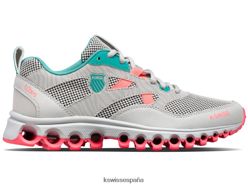 K-Swiss rastro de tubos 200 mujer NNDRHV348 roca lunar/azul turquesa/rosa fluo zapatos
